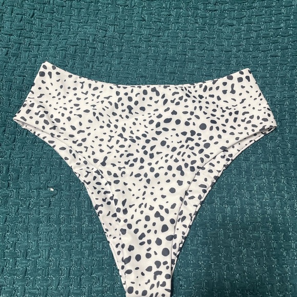 Zaful Womens Dalmatian High Waisted Bikini Bottom - Picture 4 of 8